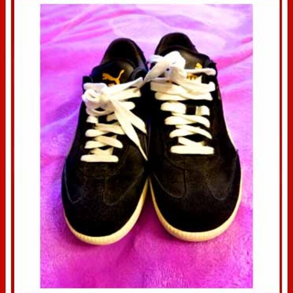 Puma Black Suede (Leather) Athletic Shoes/Sneakers, 9.5. main image 5